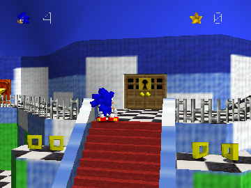 Minecraft Sonic 64 background