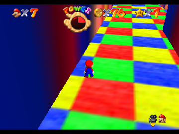 SM64 Christmas Land background