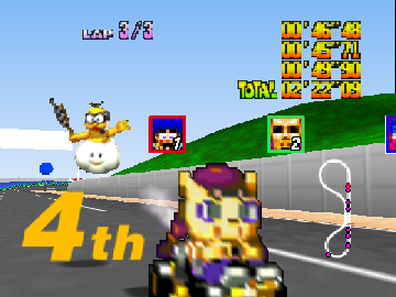 Konami Krazy Racers 64 background