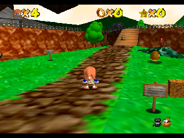 Super Tikal 64 Sunset background