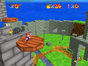 Super Mario In Crash Bandicoot background