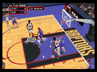 NBA in the Zone 2000 (Europe) background