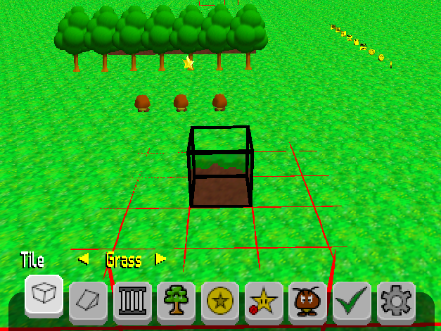 Mario Builder 64 background