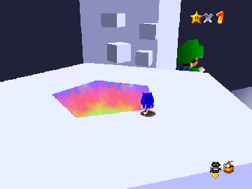 Sonic in Mario's Mind 1.1 background