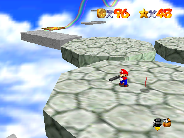 Shotgun Mario 64 background