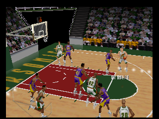 Kobe Bryant in NBA Courtside (Europe) background
