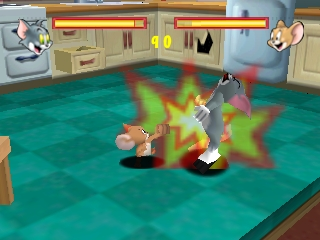 Tom and Jerry in Fists of Furry (USA) background
