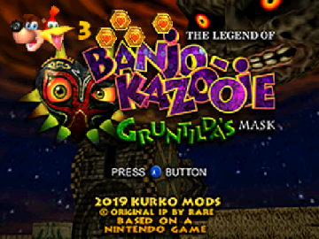 Banjo-Kazooie Gruntilda's Mask background
