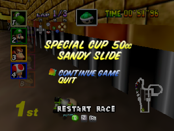 Mario Kart 64 - Amped Up v2.95A background