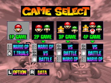 MK64 - 4 Player Grand Prix background