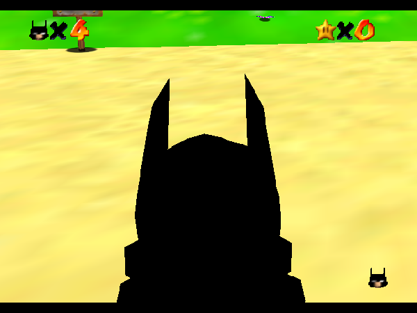 Batman Luigi 64 Playable background