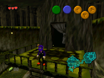 Play as Waluigi in Ocarina of Time background