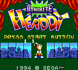 Dynamite Headdy (Earlier Game Gear Prototype) background