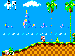 Cream in Sonic The Hedgehog background